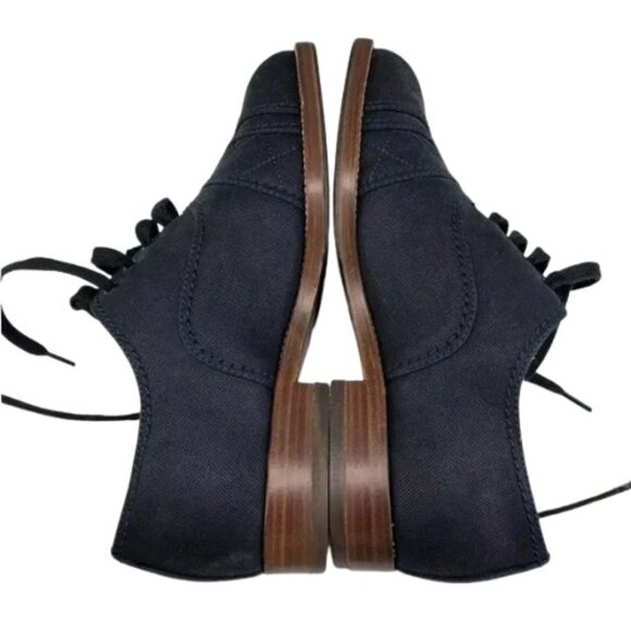 Chanel navy blue Cruise lace-up oxfords shoes size 36.5 - Picture 3 of 7